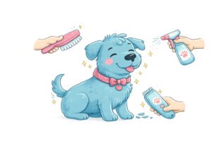 Medium Dog Being Groomed | Boops & Kisses Pet Care