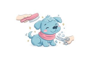 Small Dog Being Groomed | Boops & Kisses Pet Care