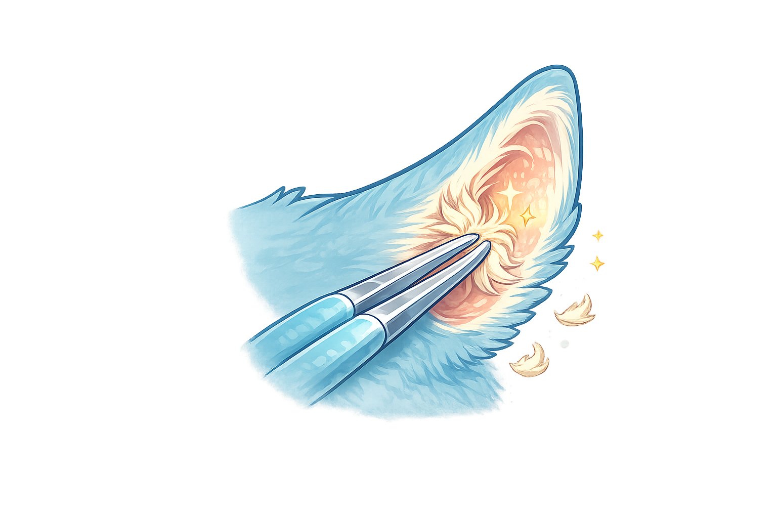 Ear Plucking | Boops & Kisses Pet Care