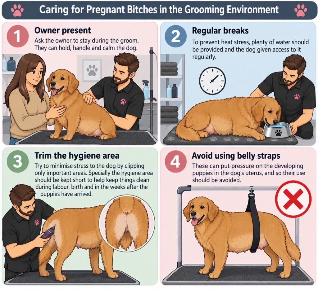 Boops & Kisses Pet Care - Your Pet, Our Care | Caring for Pregnant Bitches Grooming Problems