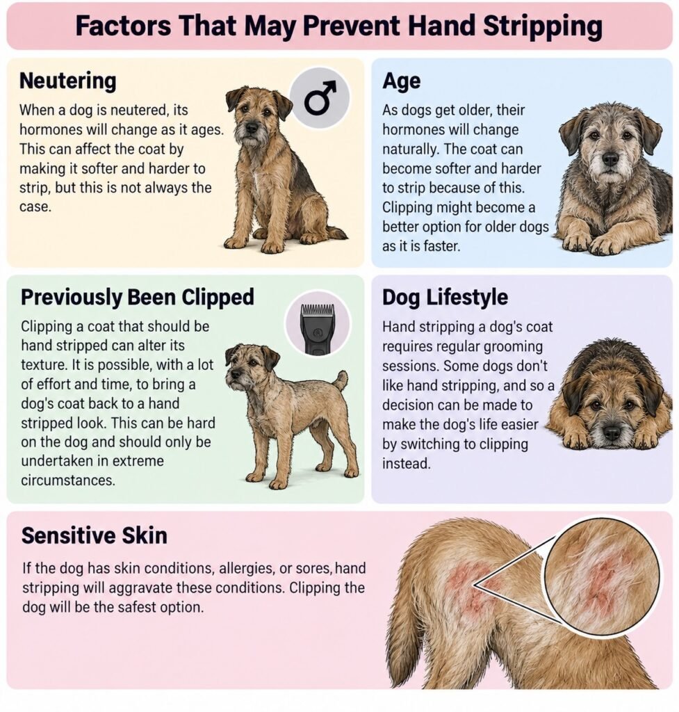 Boops & Kisses Pet Care - Your Pet, Our Care | Factors That May Prevent Hand Stripping